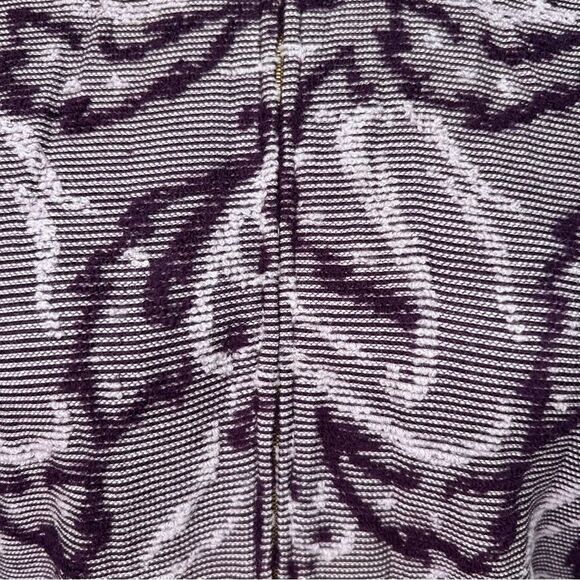 St. John Collection Purple Zip up Cardigan Sweater Size Small - Picture 5 of 14